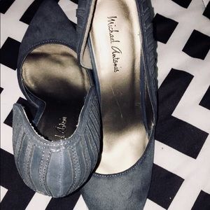Grey Suede Michael Antonio Heels